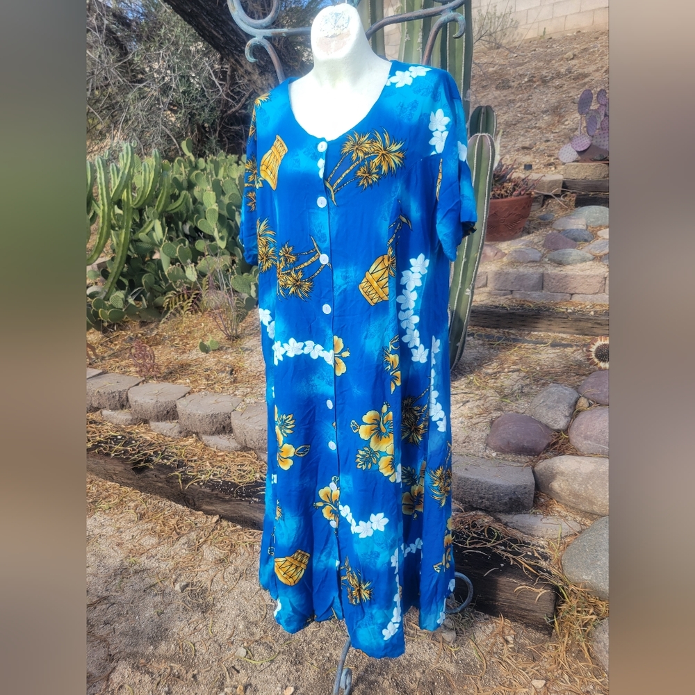 Vintage 🌺🌴Plus Size🌴🌺 Hawaiian Dress
